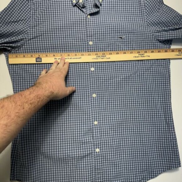 Vineyard Vines Shirt Men's Large Slim Fit Tucker Shirt Long Sleeve Plaid Preppy - Picture 5 of 7